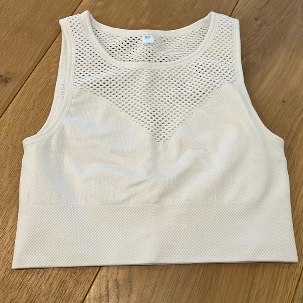 White Sports bra - XS